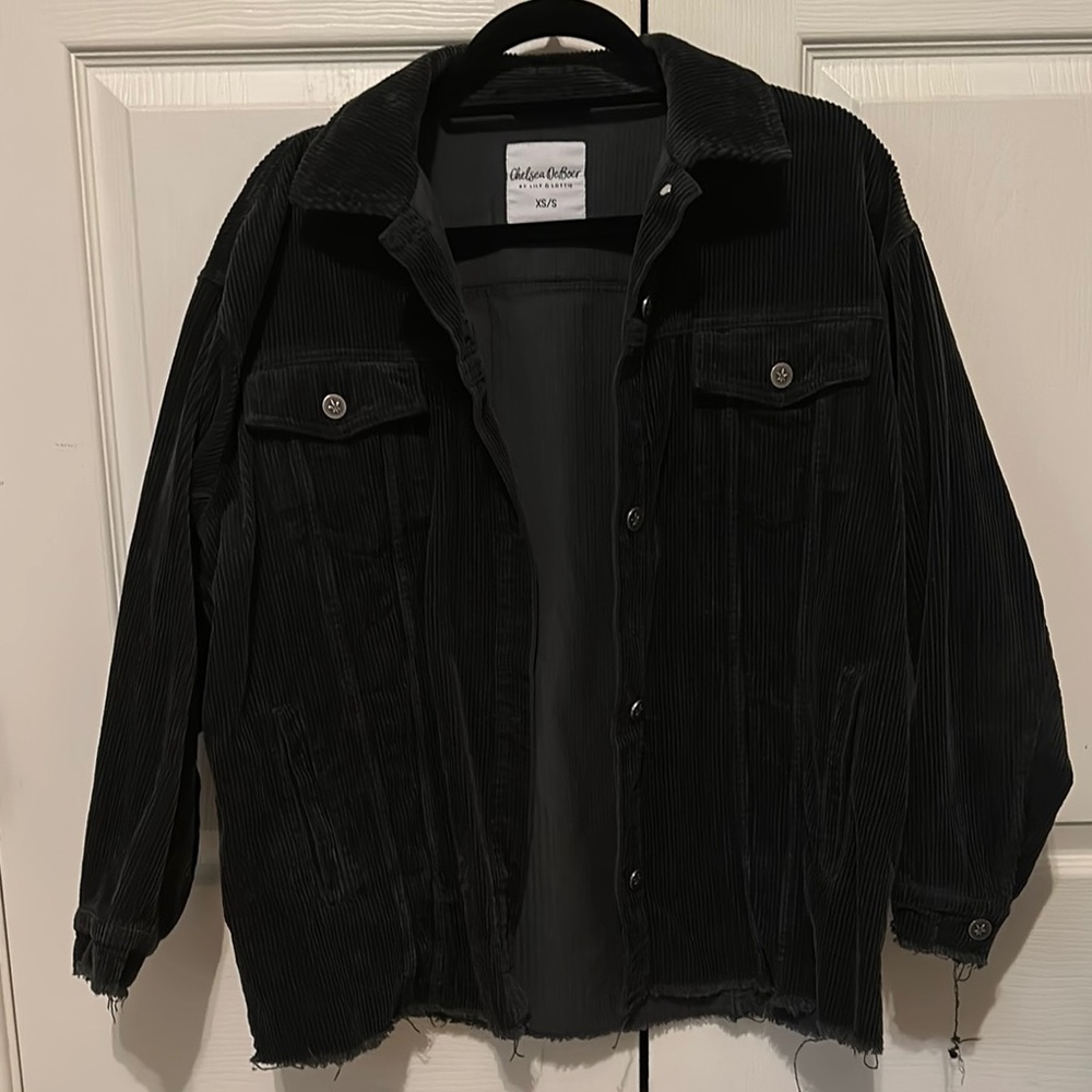 Black Denim Jean Jacket Classic Design